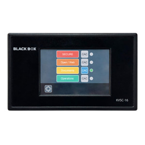 Black Box KVSC-16 Secure KVM Touchscreen Controller, single USB cable, detects up to 16 ports